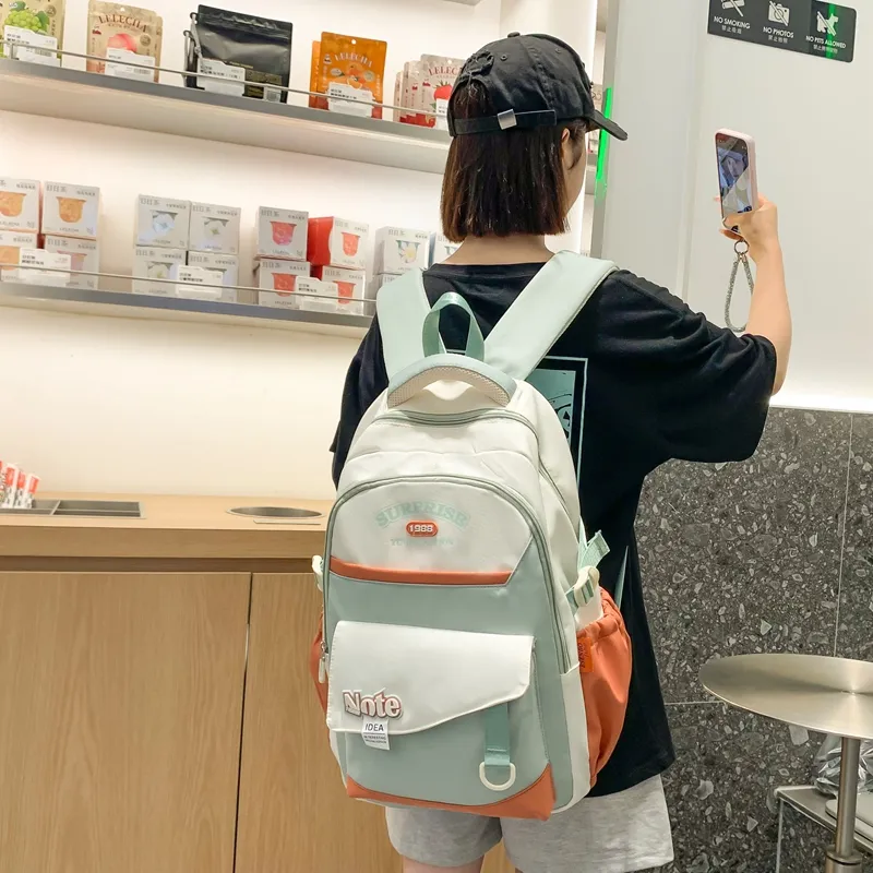 CORE BIRD Nylon Backpack Unisex Multicolor-1