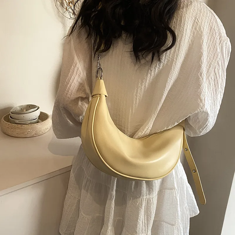 CORE BIRD PU Crossbody Bag, Shoulder Bag Women's Black/Yellow/White/Silver-14