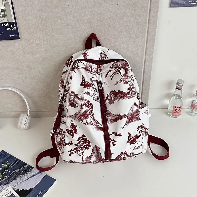 CORE BIRD Nylon Backpack Regular Unisex Multicolor-2