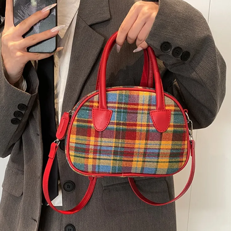 CORE BIRD PU Handbags Shoulder Bags Regular Women's Red-1