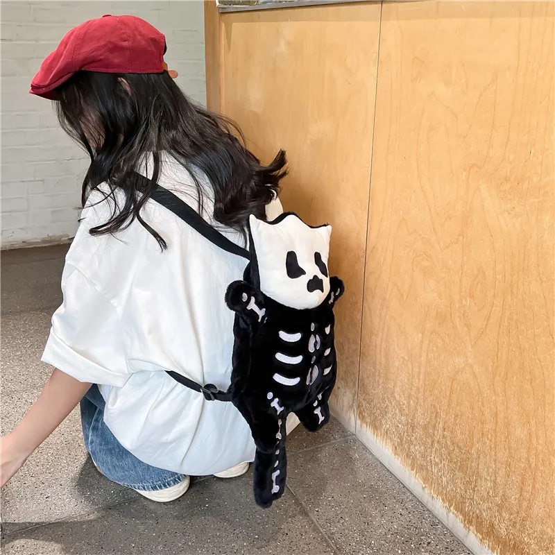 CORE BIRD Plush Backpack Regular Women's Black-5