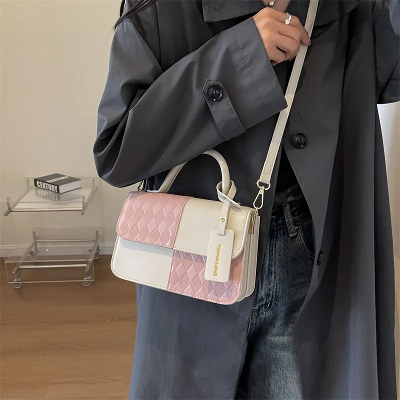 CORE BIRD PU Crossbody Bag Women's Silver/Brown/Black-10