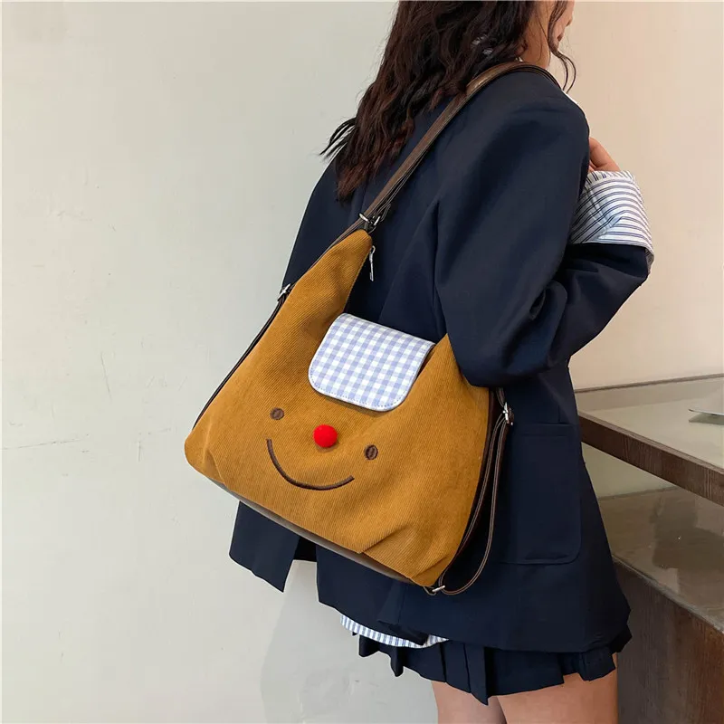 CORE BIRD Strips Shoulder Bag Regular Women's Brown-9