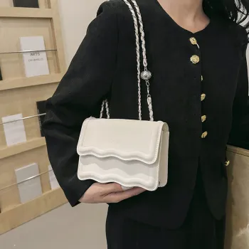 CORE BIRD PU Shoulder Bag Crossbody Bag Women's Pink/Black/White/Blue