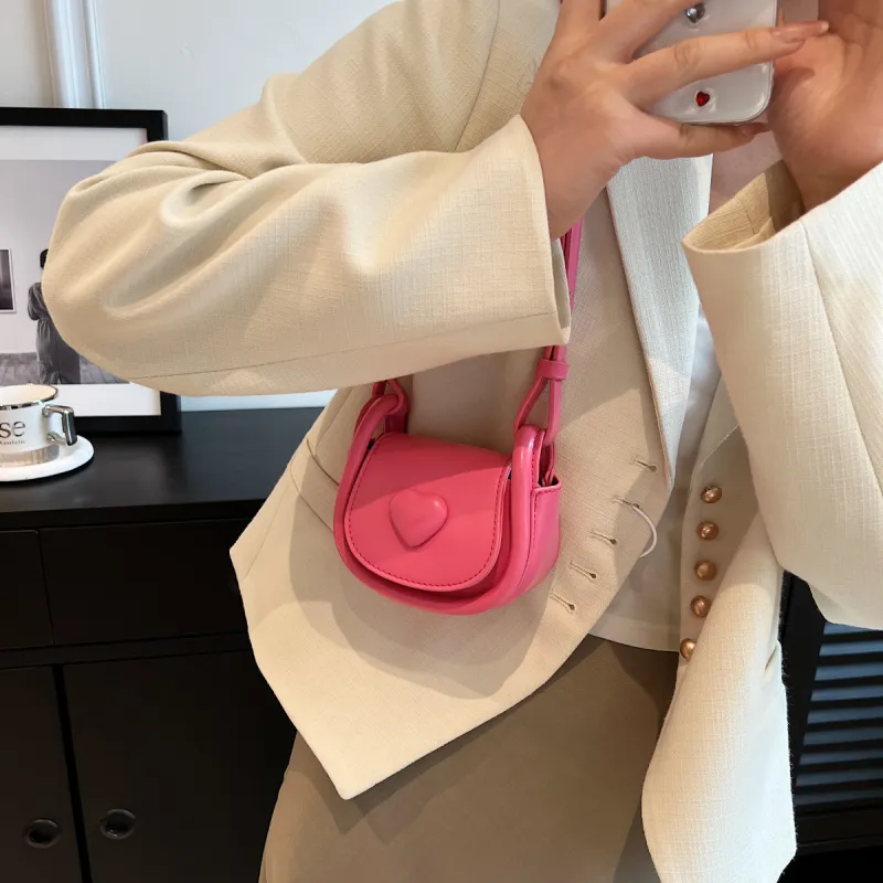 CORE BIRD PU Crossbody Bag, Shoulder Bag Mini Women's White/Silver/Pink/Green-1