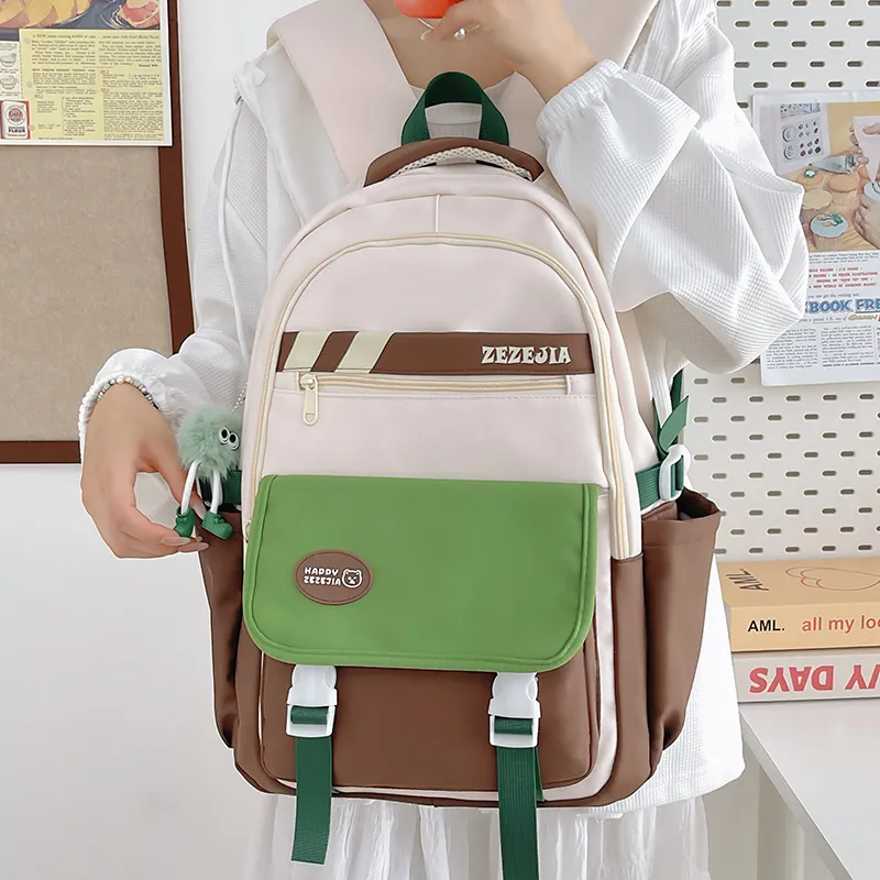 CORE BIRD Nylon Backpack Regular Women's Pink/Blue/Brown/Gray-14
