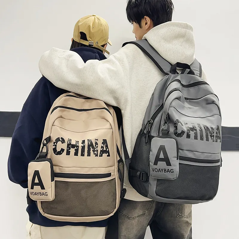 CORE BIRD Nylon Backpack Unisex Multicolor-5