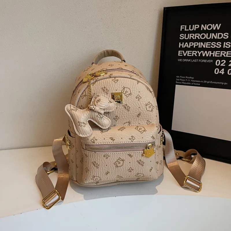 CORE BIRD PU Backpack Large Size Women's Multicolor-23