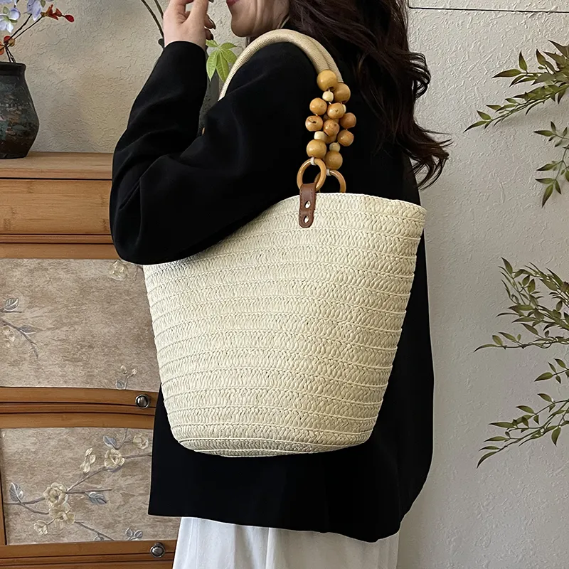 CORE BIRD Woven Tote One Shoulder Handbag Women's Multicolor-1