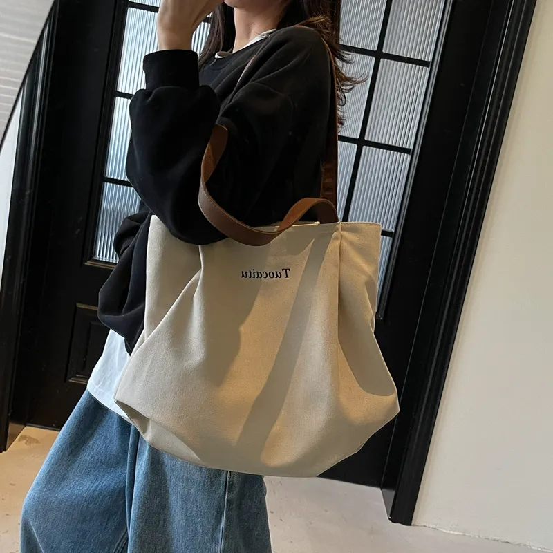 CORE BIRD Canvas Bag, Shoulder Bag Regular Women's Multicolor-4