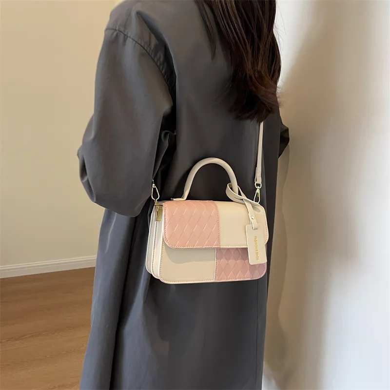 CORE BIRD PU Crossbody Bag Women's Silver/Brown/Black-12