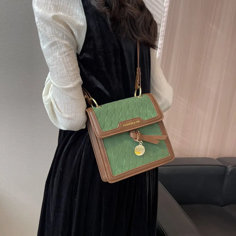 CORE BIRD PU Shoulder Bag, Crossbody Bag, Handbag Women's Black/Green/Coffee-3