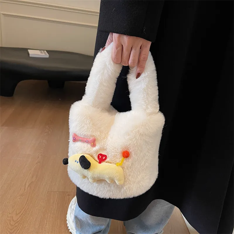 CORE BIRD Plush Handbag Regular Women's Multicolor-15