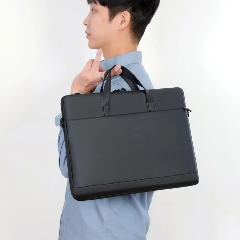 CORE BIRD Membrana Dermalis Handbag Laptop Bag Regular Men's Gray/Black/Blue-5