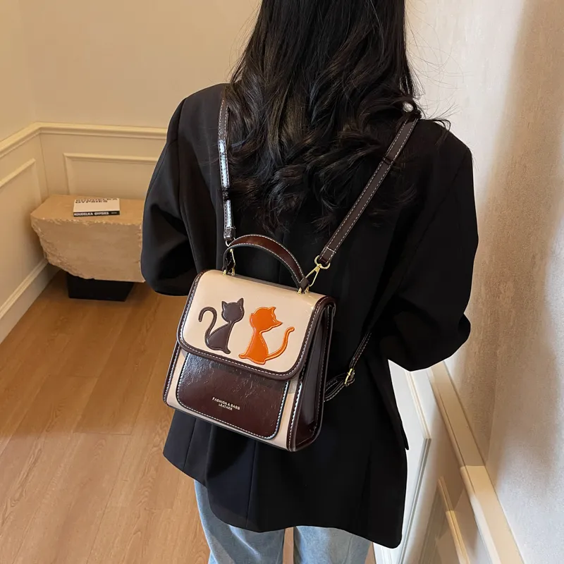 CORE BIRD PU Backpack Regular Women's Multicolor-1