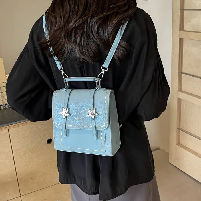 CORE BIRD PU Backpack Women's Ecru/Pink/Blue-1