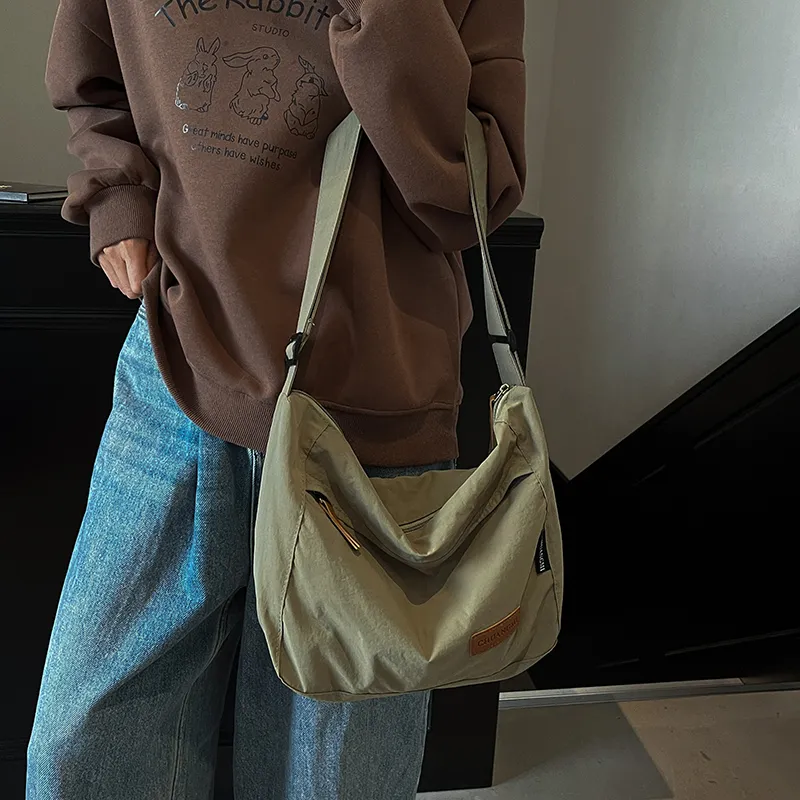 CORE BIRD Fabric Shoulder Bag Unisex Multicolor-12