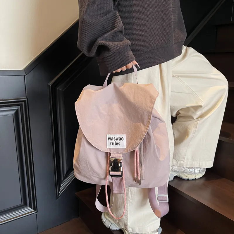 CORE BIRD Nylon Fabric Backpack Women's Multicolor-7
