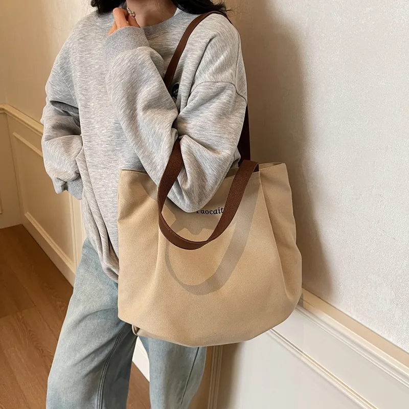 CORE BIRD Canvas Bag, Shoulder Bag Regular Women's Multicolor-9