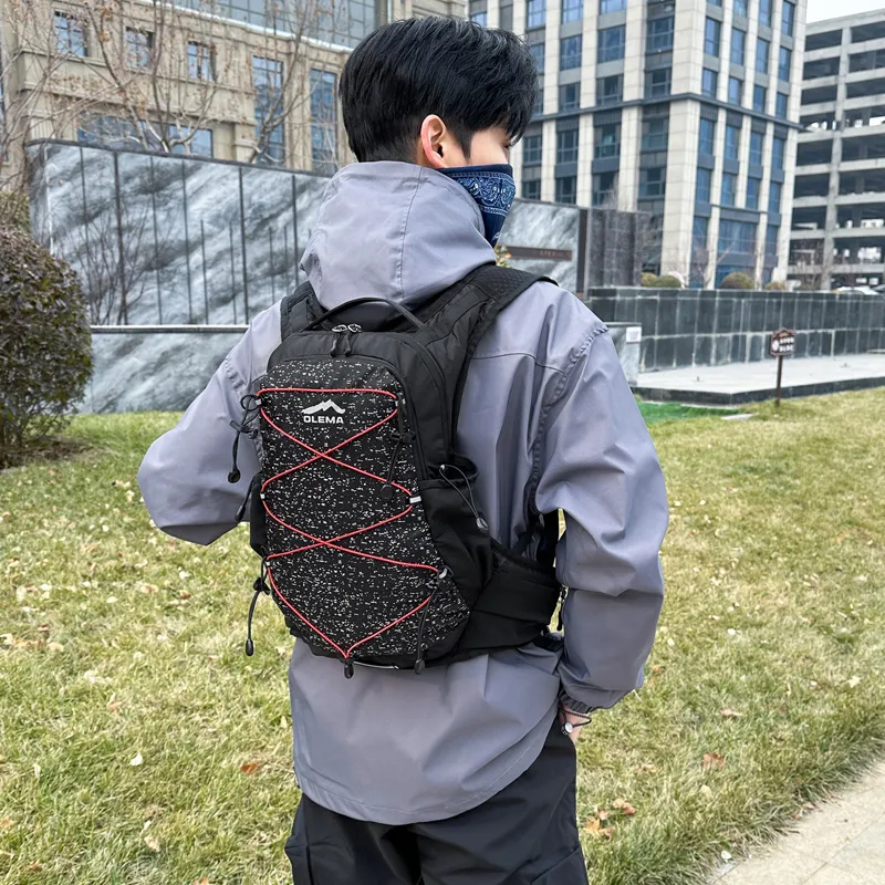 CORE BIRD Polyester Backpack Unisex White/Black-7