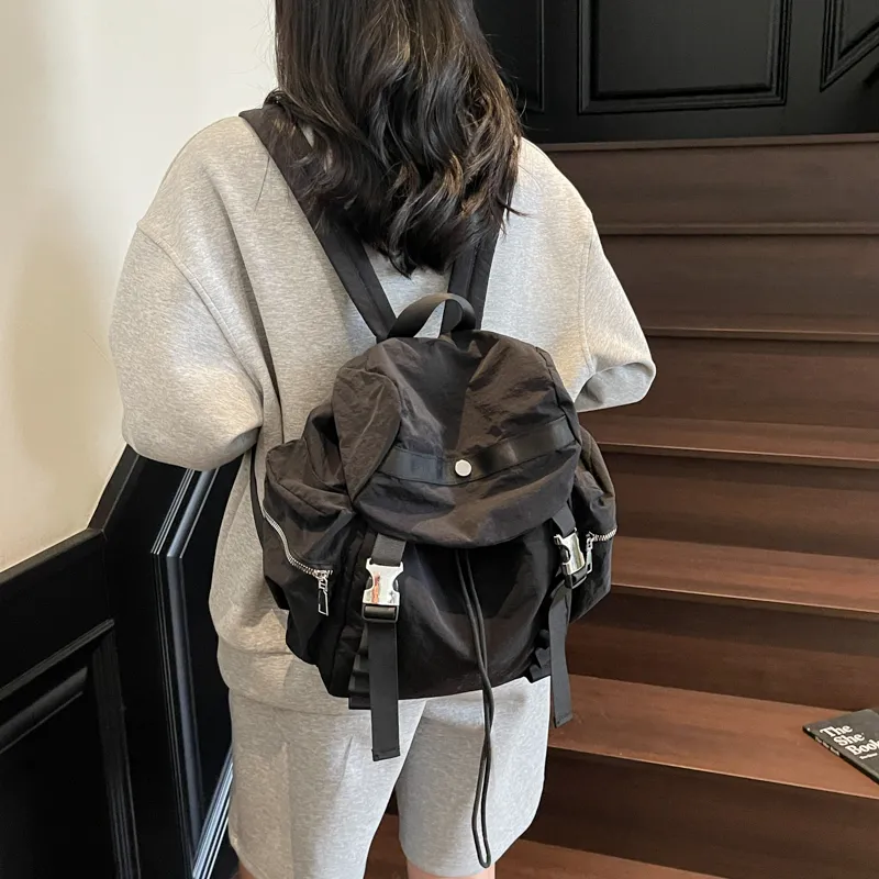 CORE BIRD Nylon Fabric Backpack Unisex Multicolor-28