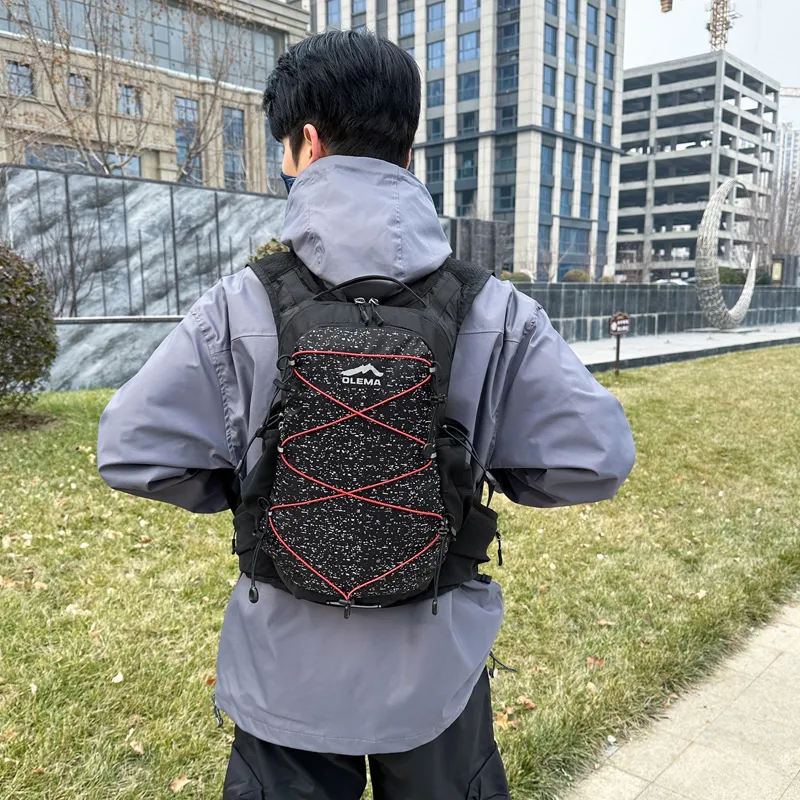 CORE BIRD Polyester Backpack Unisex White/Black-8