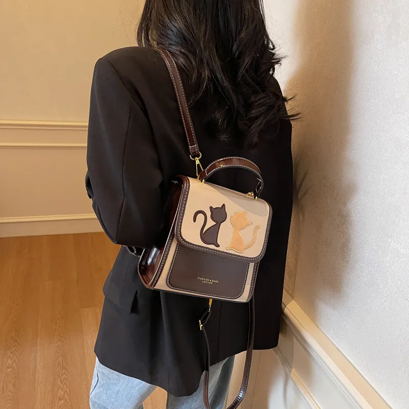 CORE BIRD PU Backpack Regular Women's Multicolor-10