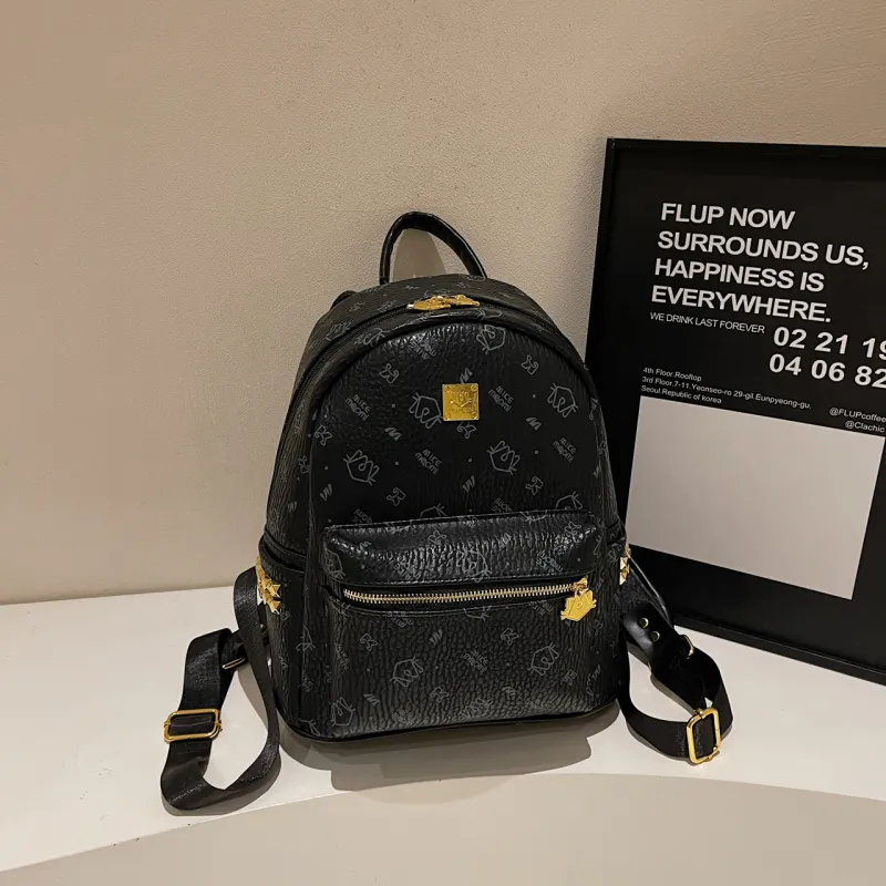 CORE BIRD PU Backpack Large Size Women's Multicolor-7