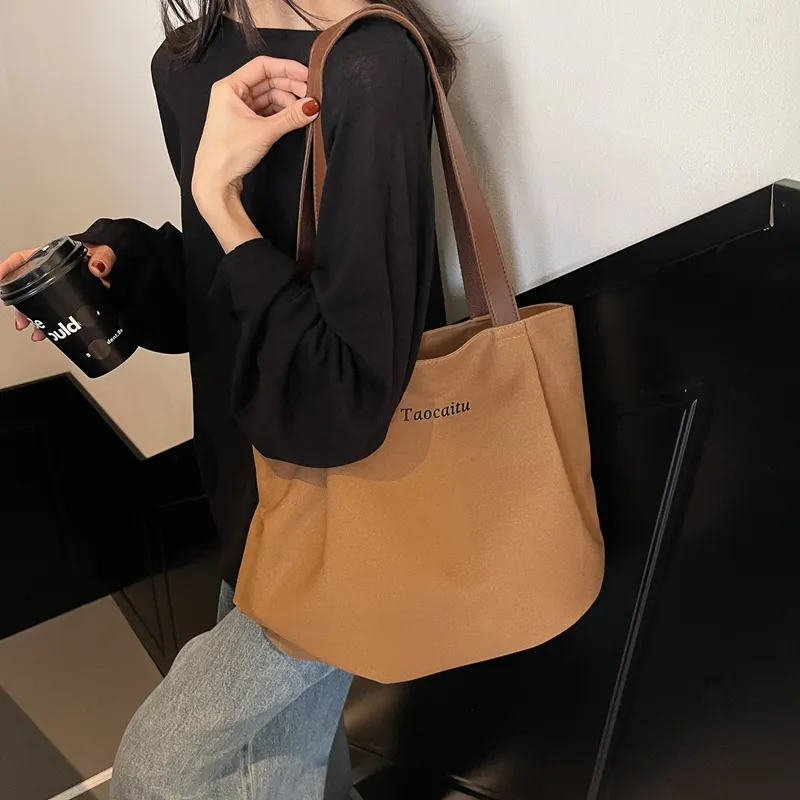 CORE BIRD Canvas Bag, Shoulder Bag Regular Women's Multicolor-15