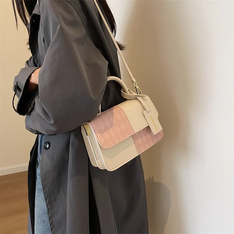 CORE BIRD PU Crossbody Bag Women's Silver/Brown/Black-13