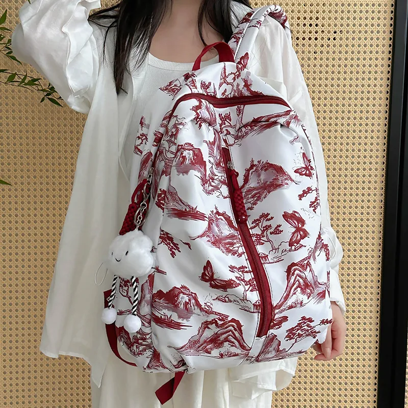 CORE BIRD Nylon Backpack Regular Unisex Multicolor-1