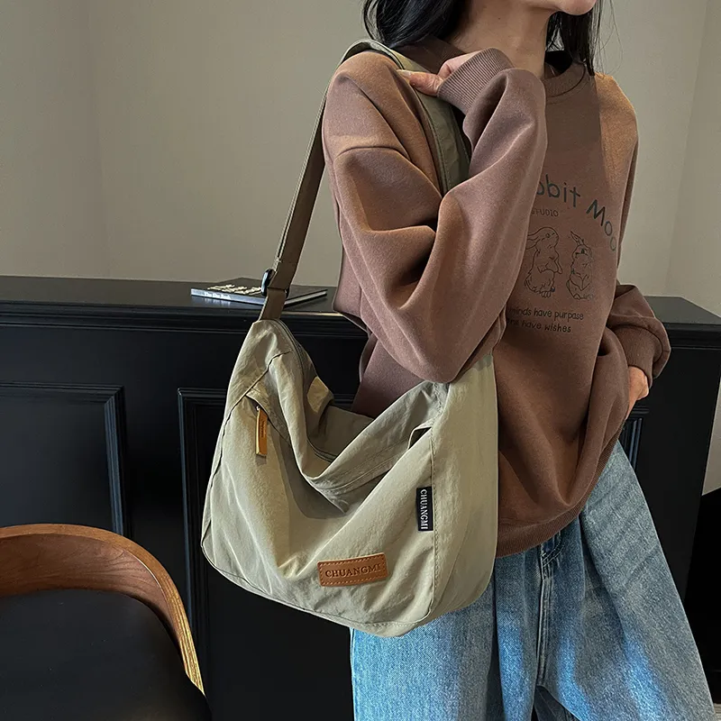 CORE BIRD Fabric Shoulder Bag Unisex Multicolor-11