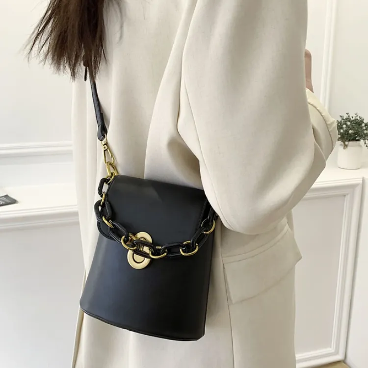 CORE BIRD PU Crossbody Bag Women's White/Black/Light Brown/Pink-7