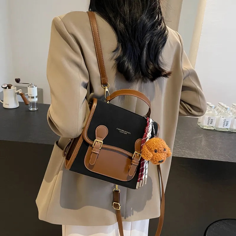 CORE BIRD PU Backpack Women's Ecru/Pink/Blue-16