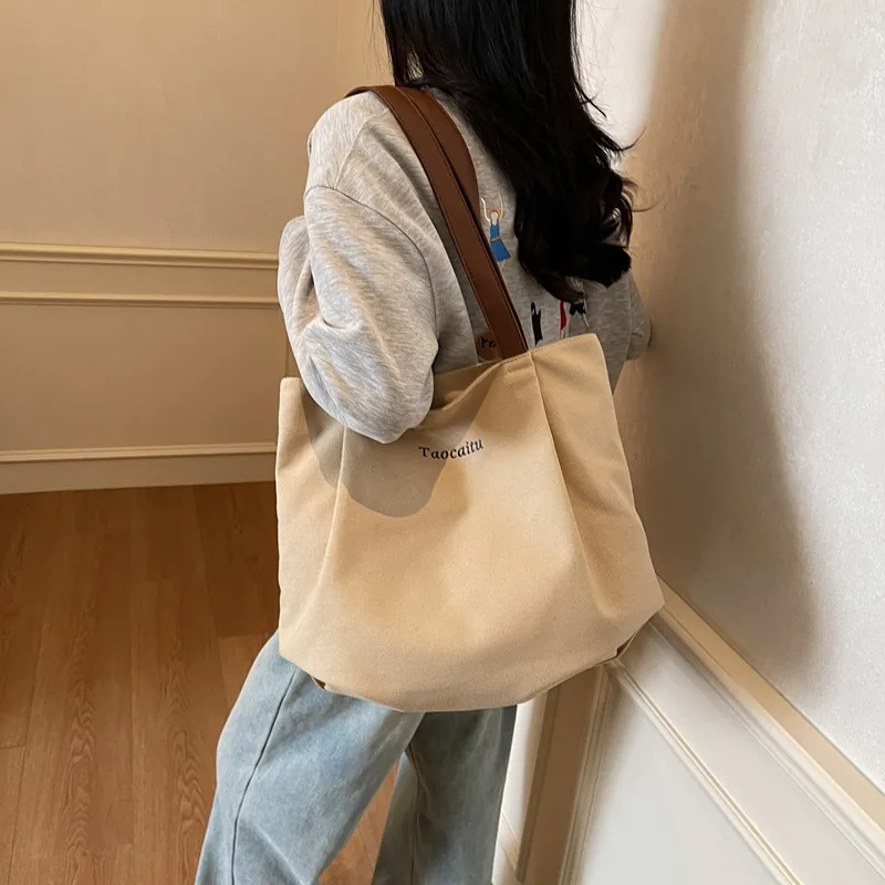 CORE BIRD Canvas Bag, Shoulder Bag Regular Women's Multicolor-10