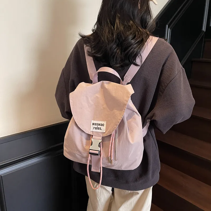 CORE BIRD Nylon Fabric Backpack Women's Multicolor-8
