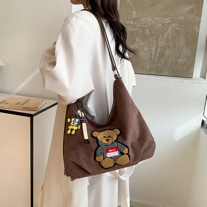 CORE BIRD PU Double Shoulder Crossbody Bag, Shoulder Bag Regular Women's Brown/Red/Coffee/Black-13