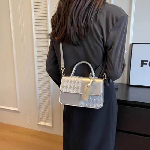 CORE BIRD PU Crossbody Bag Women's Silver/Brown/Black