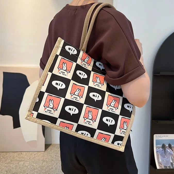 CORE BIRD Canvas Bag, Shoulder Bag Women's Multicolor-4
