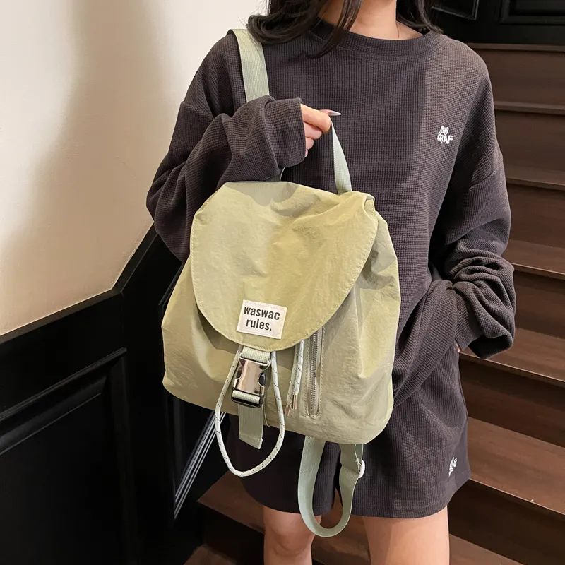 CORE BIRD Nylon Fabric Backpack Women's Multicolor-17