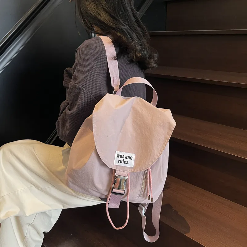 CORE BIRD Nylon Fabric Backpack Women's Multicolor-10