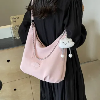 CORE BIRD PU Tote Bag, Shopping Bag, Shoulder Bag Women's Black/Ecru/Blue/Pink