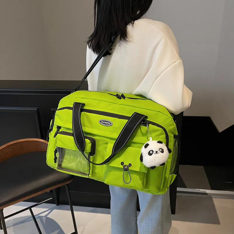 CORE BIRD Fabric Travel Bag Unisex Multicolor-15