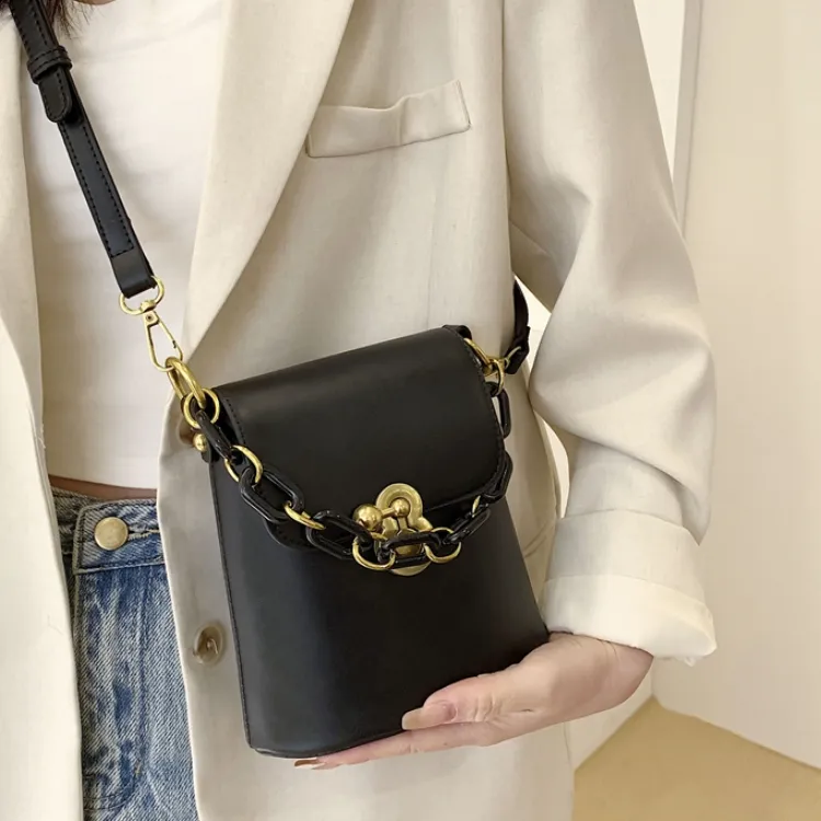CORE BIRD PU Crossbody Bag Women's White/Black/Light Brown/Pink-9