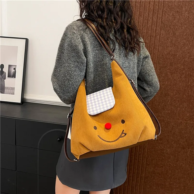 CORE BIRD Strips Shoulder Bag Regular Women's Brown-3