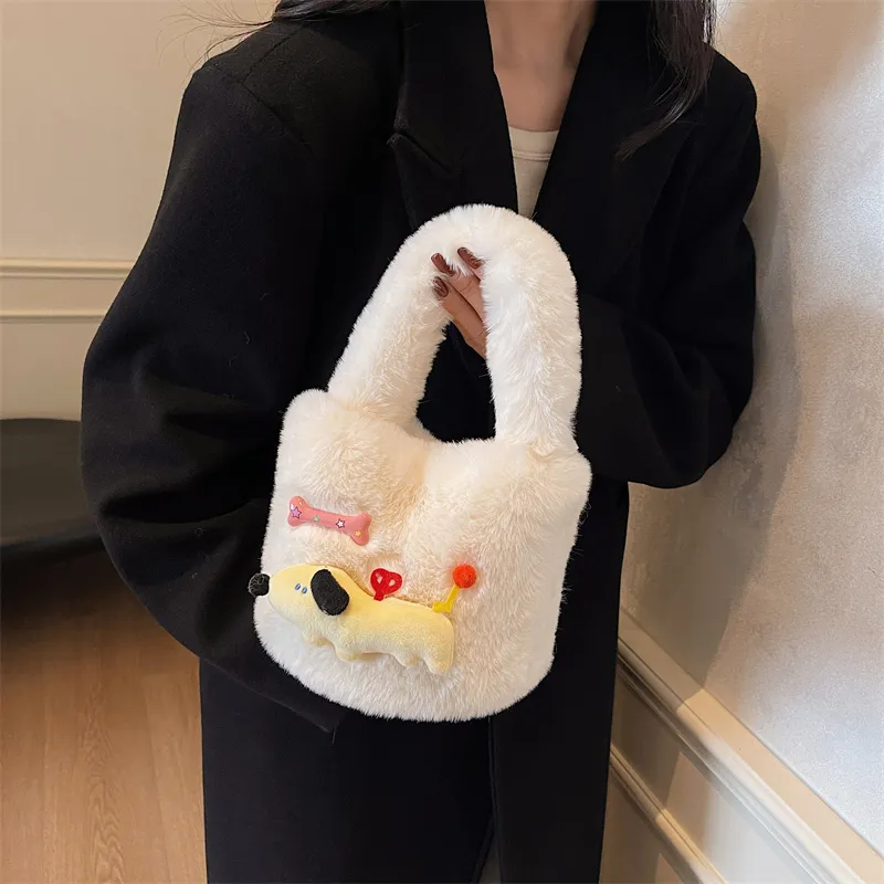 CORE BIRD Plush Handbag Regular Women's Multicolor-16