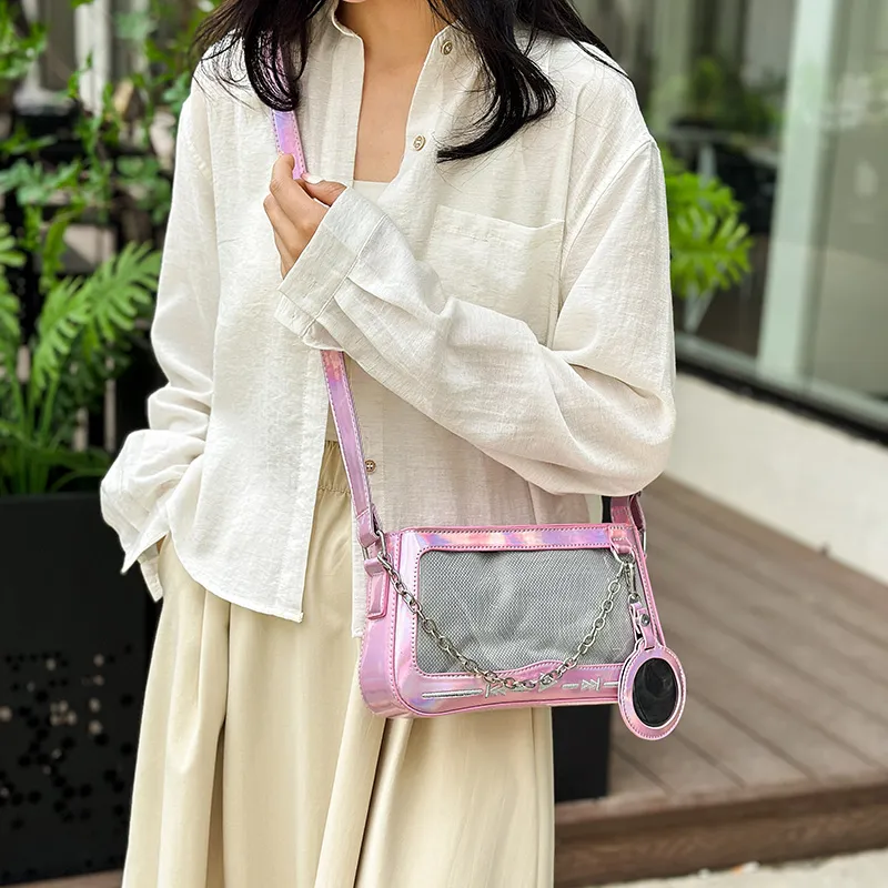 CORE BIRD PU Shoulder Bag Women's Multicolor-6