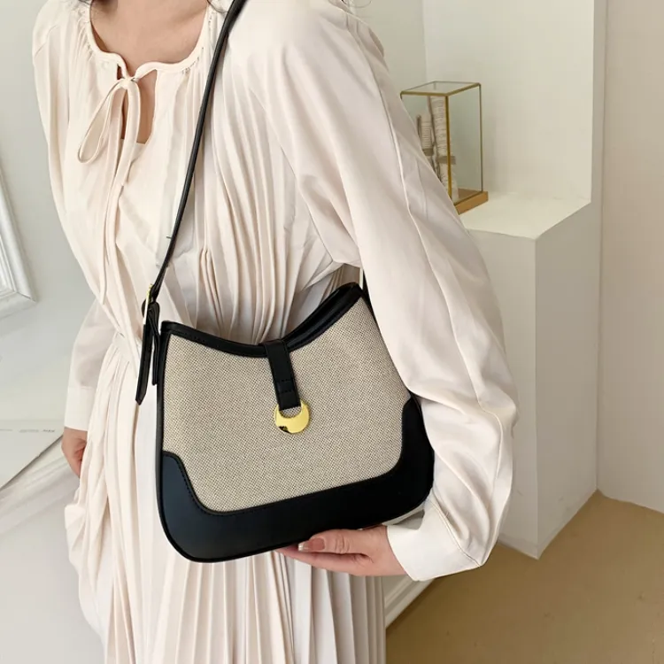 CORE BIRD PU Shoulder Bag Crossbody Bag Shoulder Bag Regular Women's White/Black/Light Brown/Brown-10