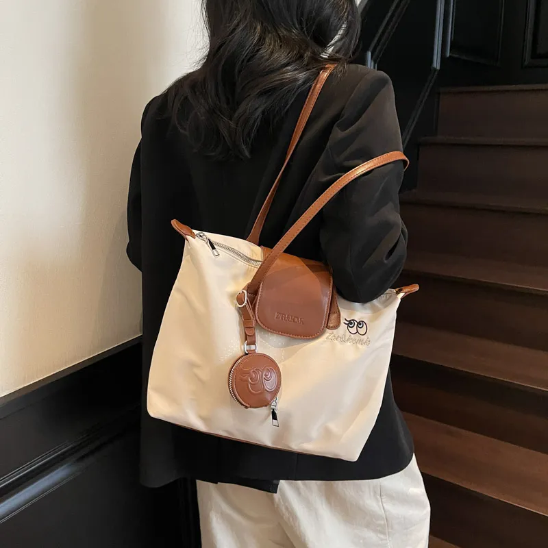 CORE BIRD Nylon Fabric Tote Bag, Shoulder Bag Women's Multicolor-8