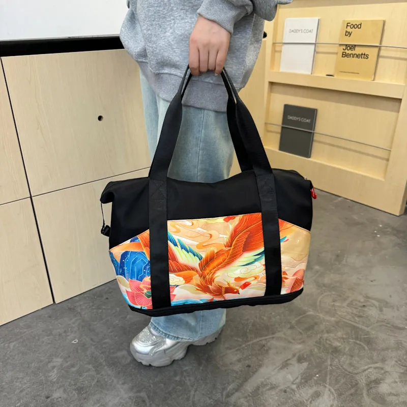 CORE BIRD Oxford Tote One Shoulder Handbag Regular Women's Black-7